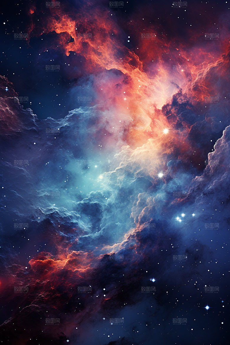 宇宙星空高清夜空素材