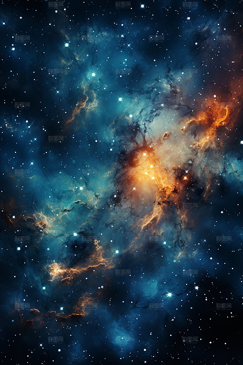 宇宙星空夜空唯美素材