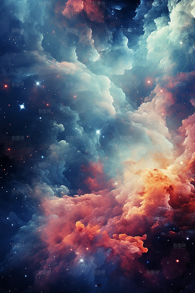 宇宙星空星云唯美素材