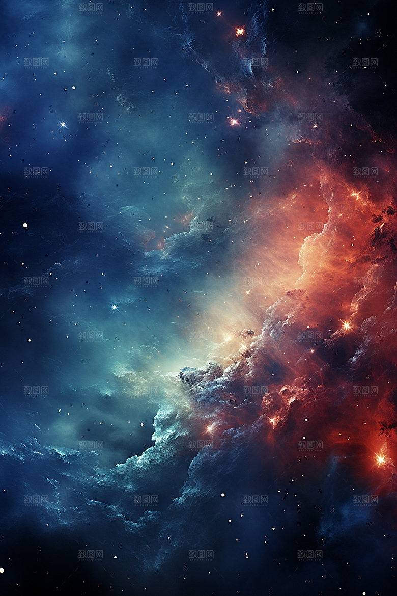 宇宙星空星云唯美素材