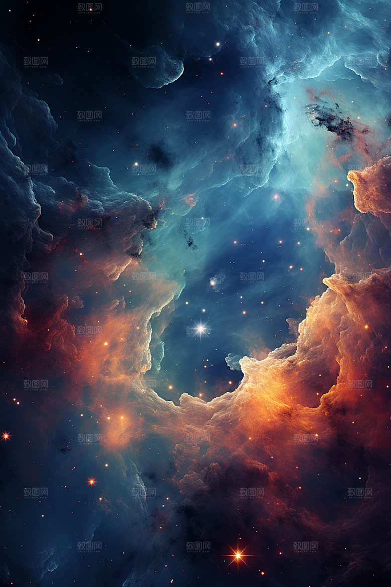 宇宙星空浪漫未来素材