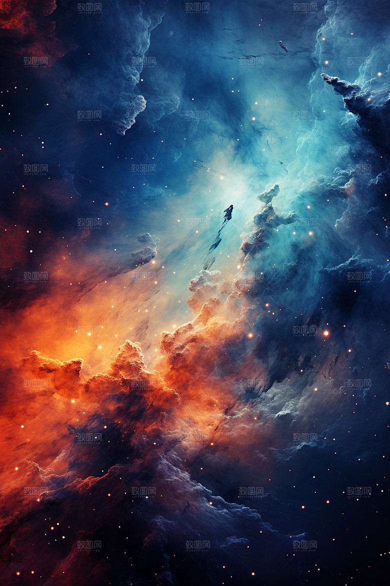 宇宙星空灿烂天空素材