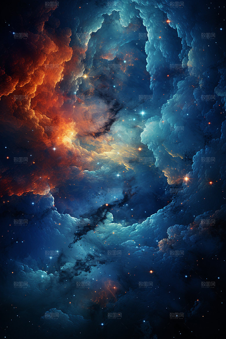 宇宙星空未来唯美素材