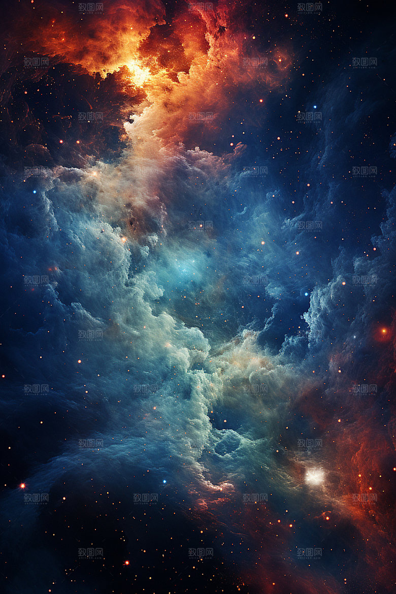 宇宙星空灿烂高清素材