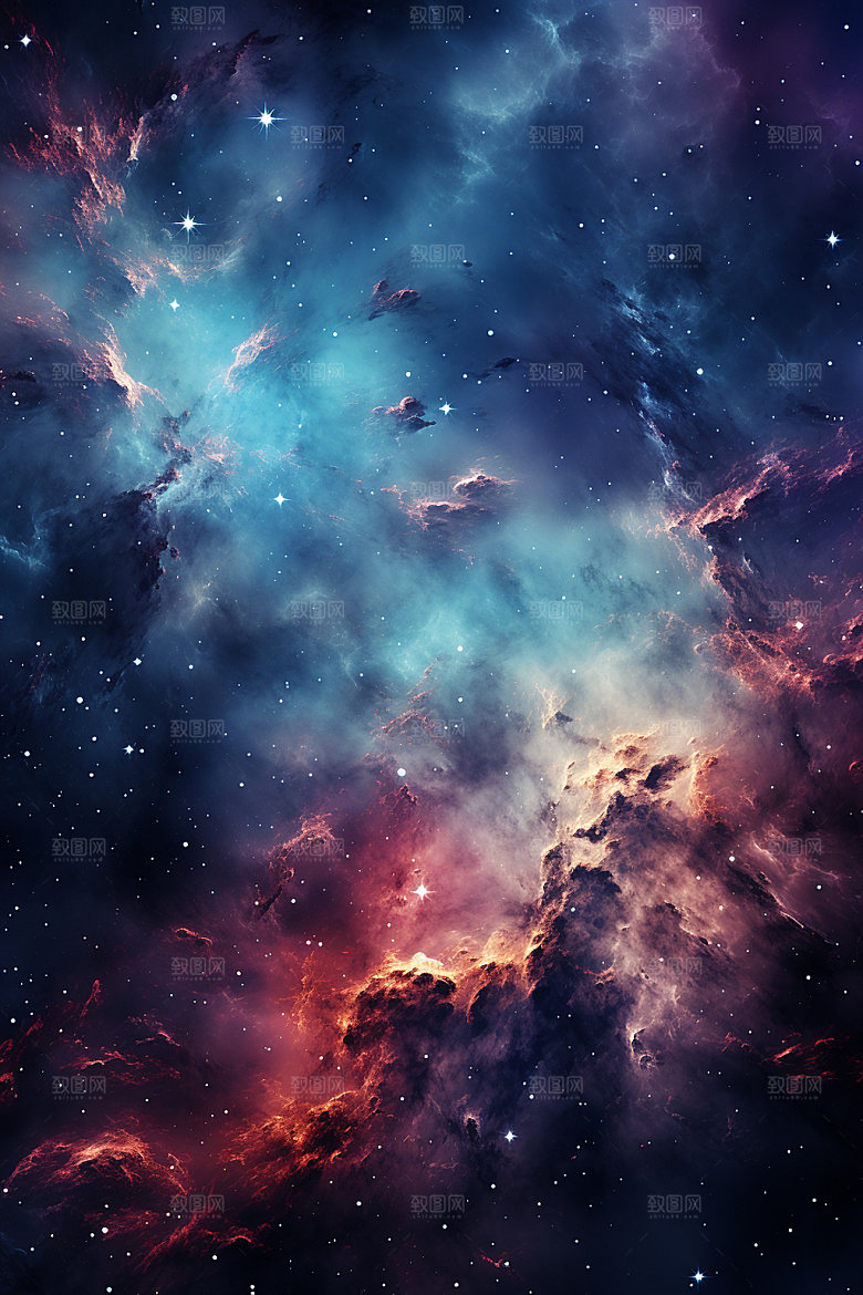 宇宙星空浪漫星云素材