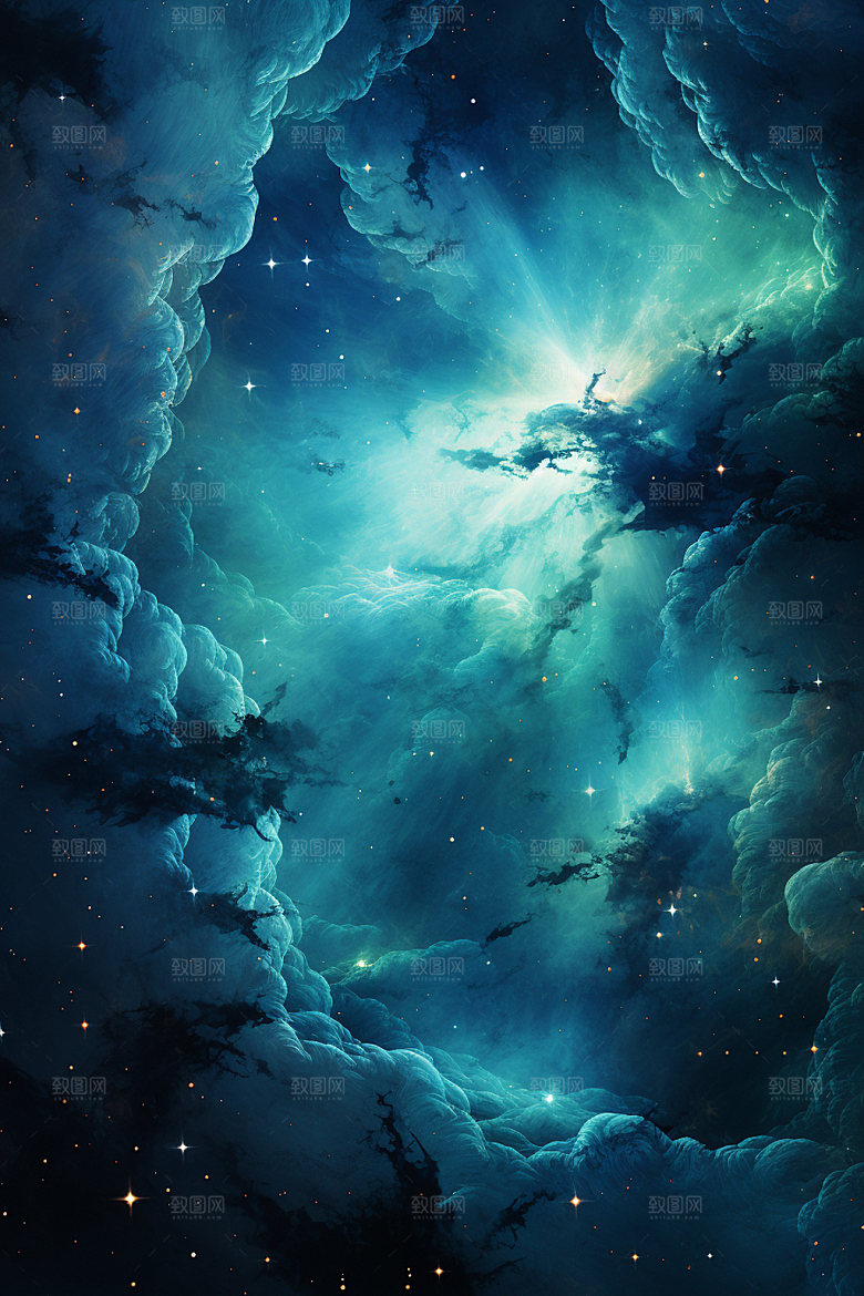 宇宙星空高清灿烂素材