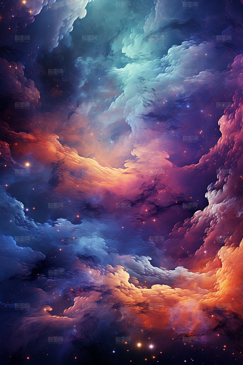 宇宙星空太空浪漫素材