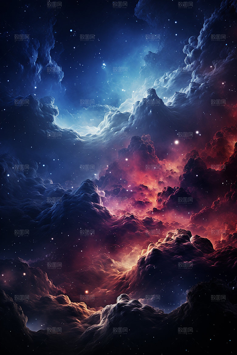 宇宙星空唯美未来素材