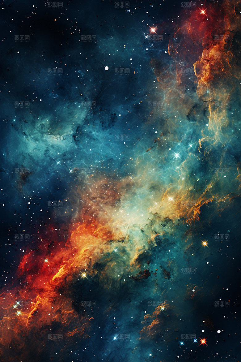 宇宙星空唯美夜空素材