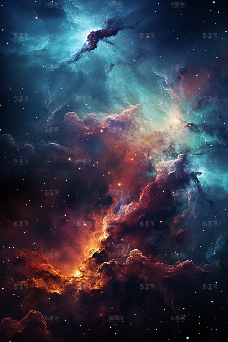 宇宙星空灿烂太空素材