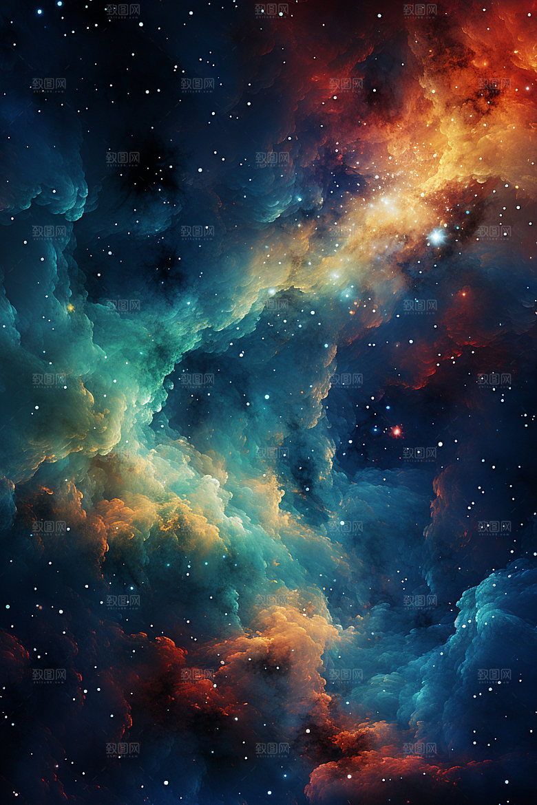宇宙星空高清灿烂素材