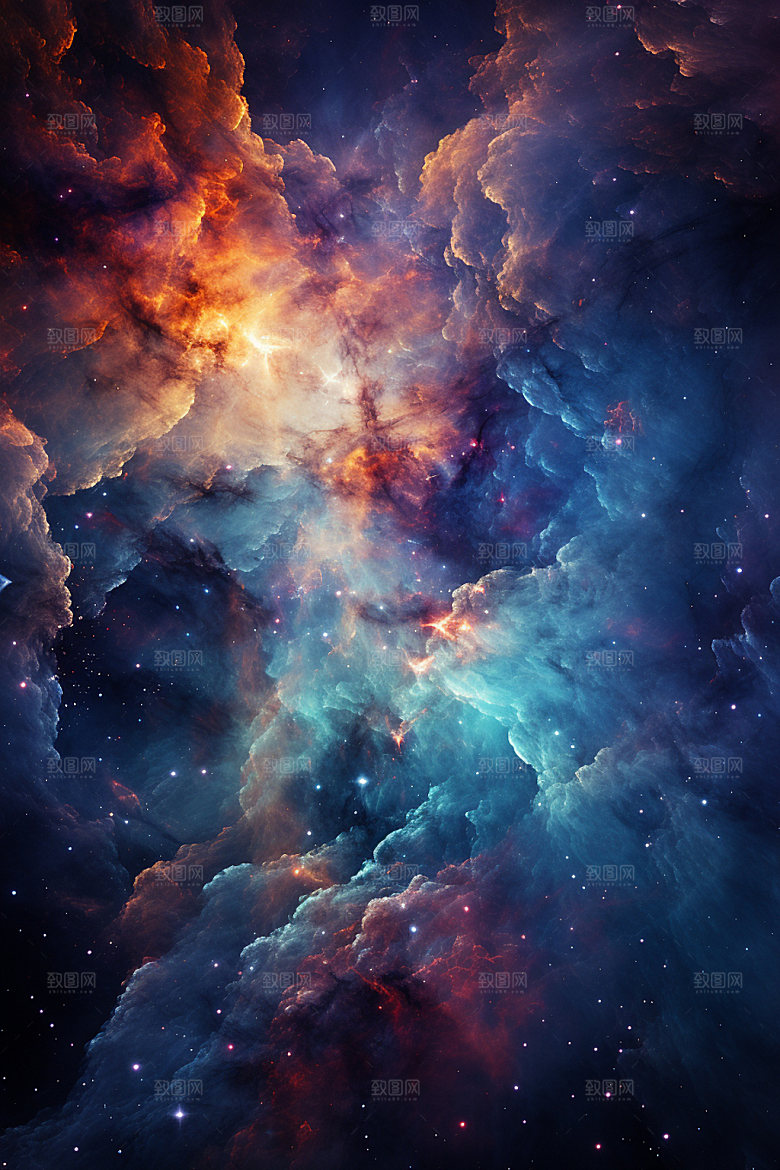 宇宙星空唯美灿烂素材