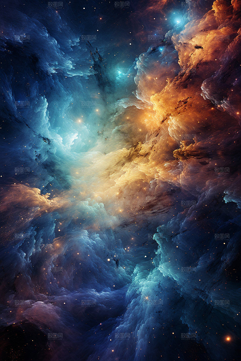 宇宙星空未来星云素材
