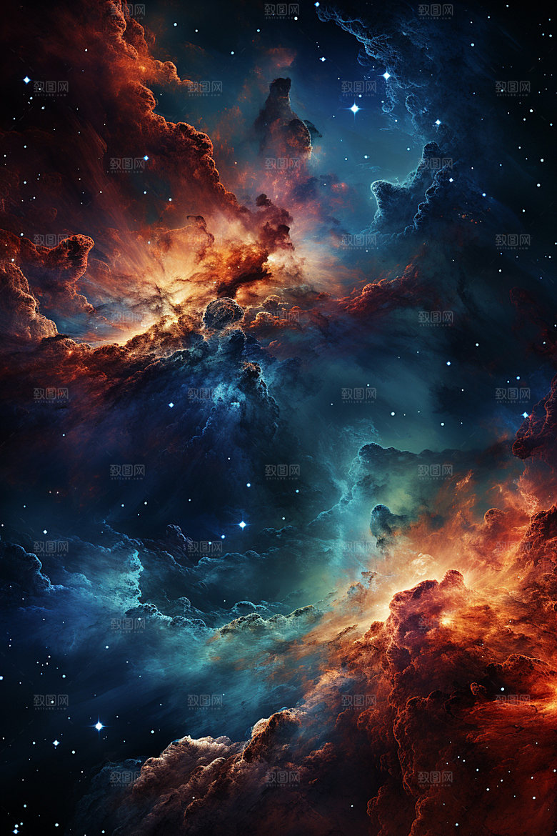 宇宙星空浪漫高清素材