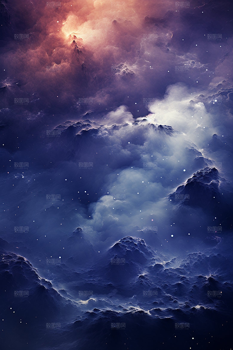 宇宙星空唯美未来素材