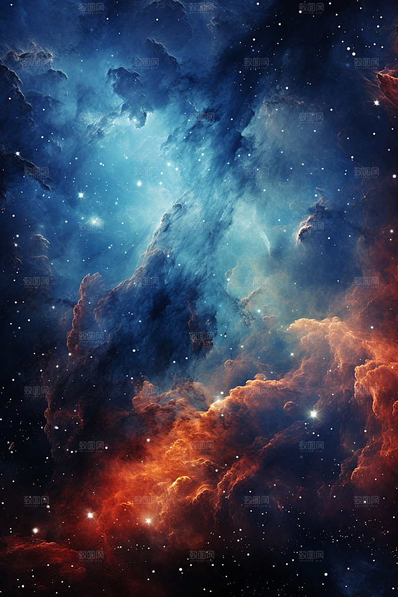 宇宙星空灿烂夜空素材