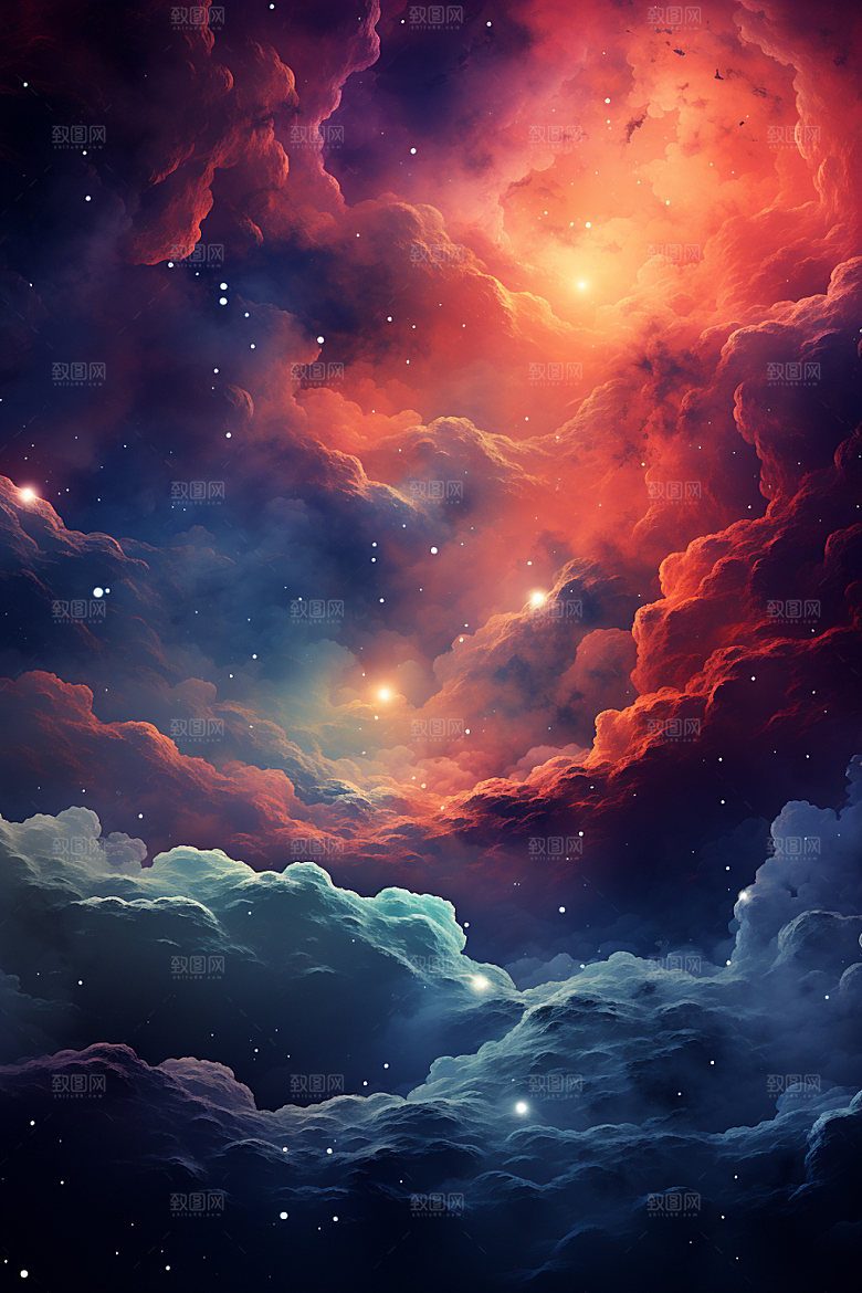 宇宙星空唯美浪漫素材