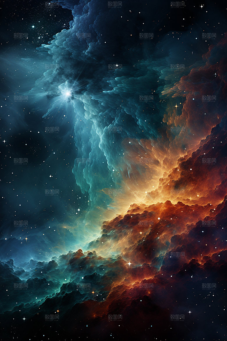 宇宙星空浪漫夜空素材