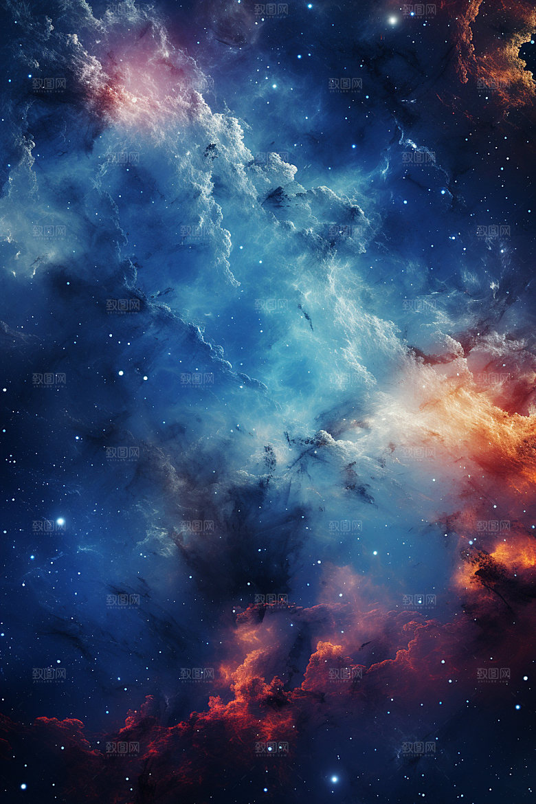 宇宙星空唯美星云素材