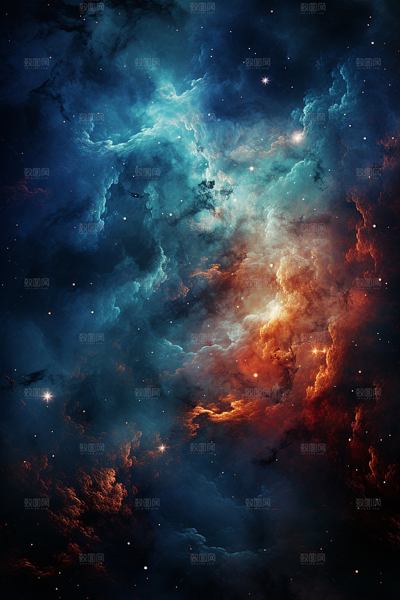 宇宙星空浪漫唯美素材