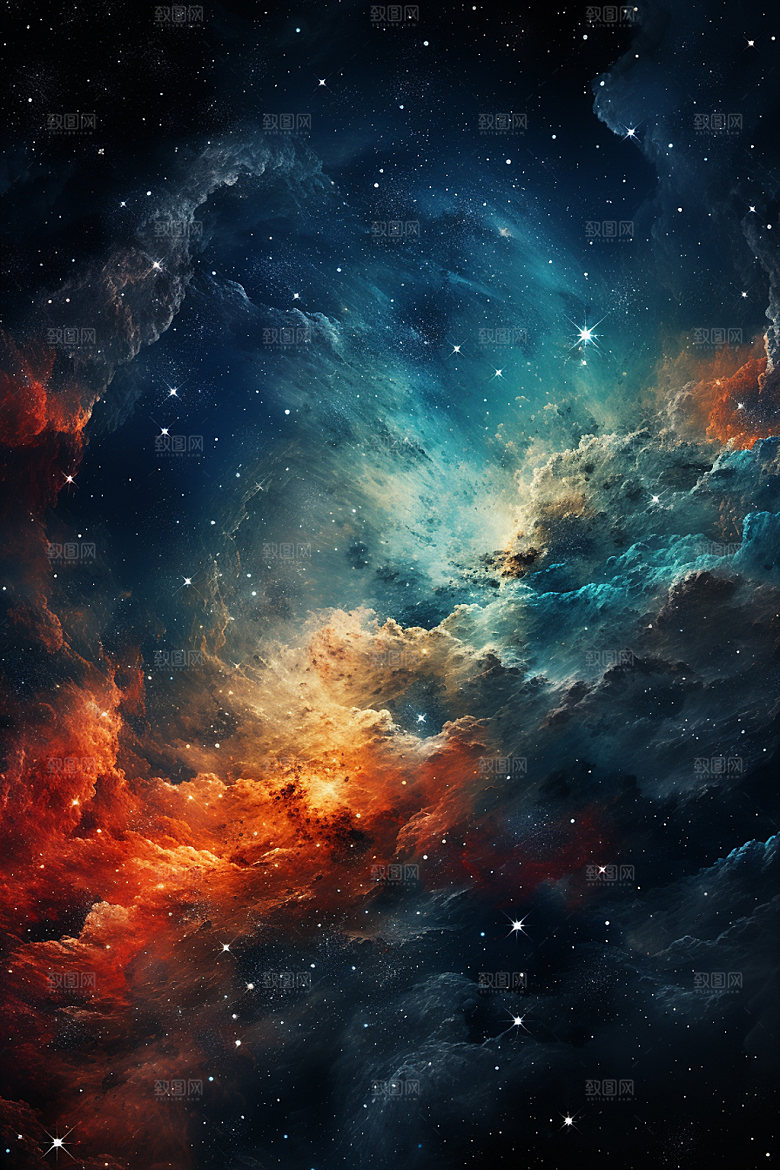 宇宙星空浪漫未来素材