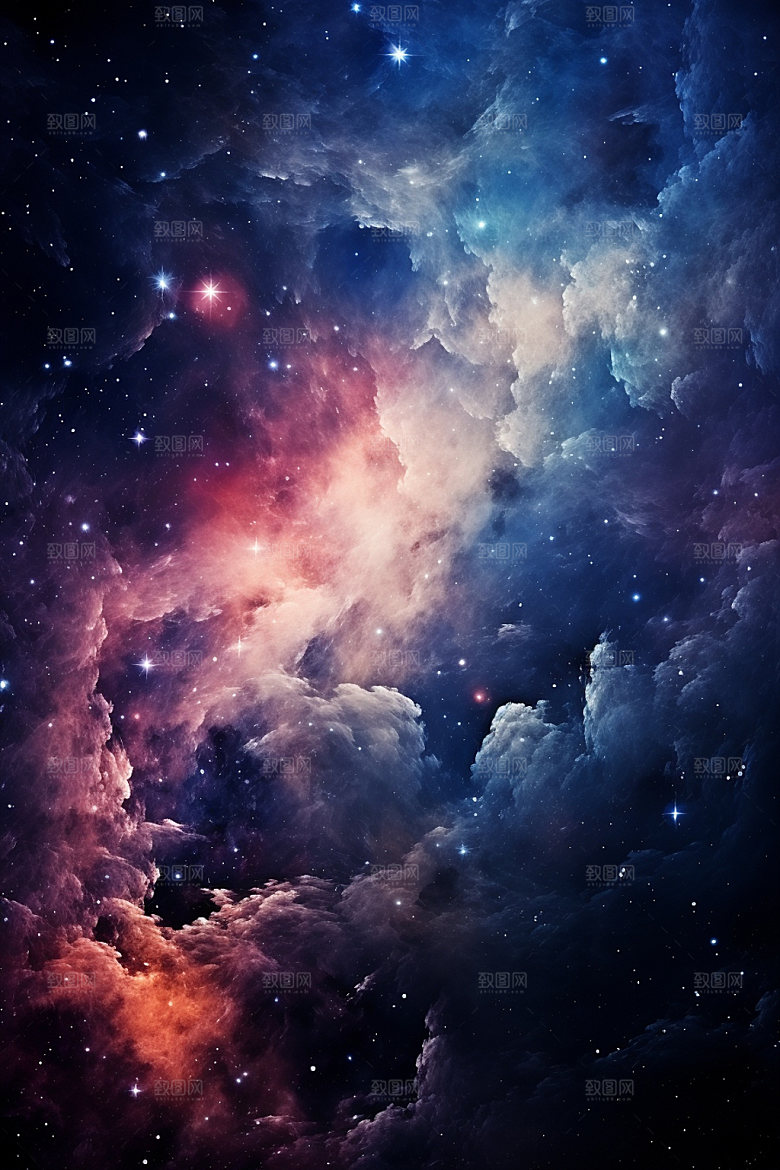 宇宙星空浪漫夜空素材