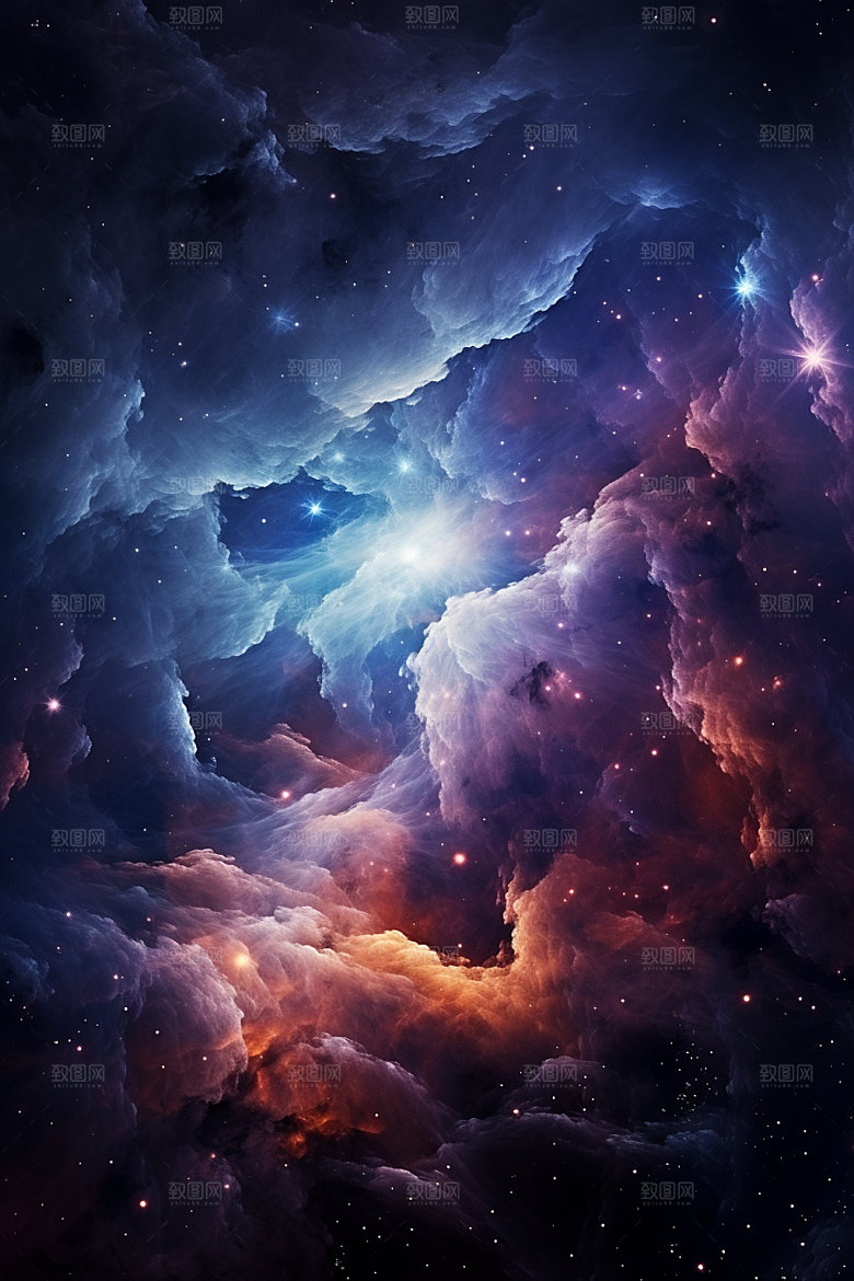 宇宙星空灿烂太空素材