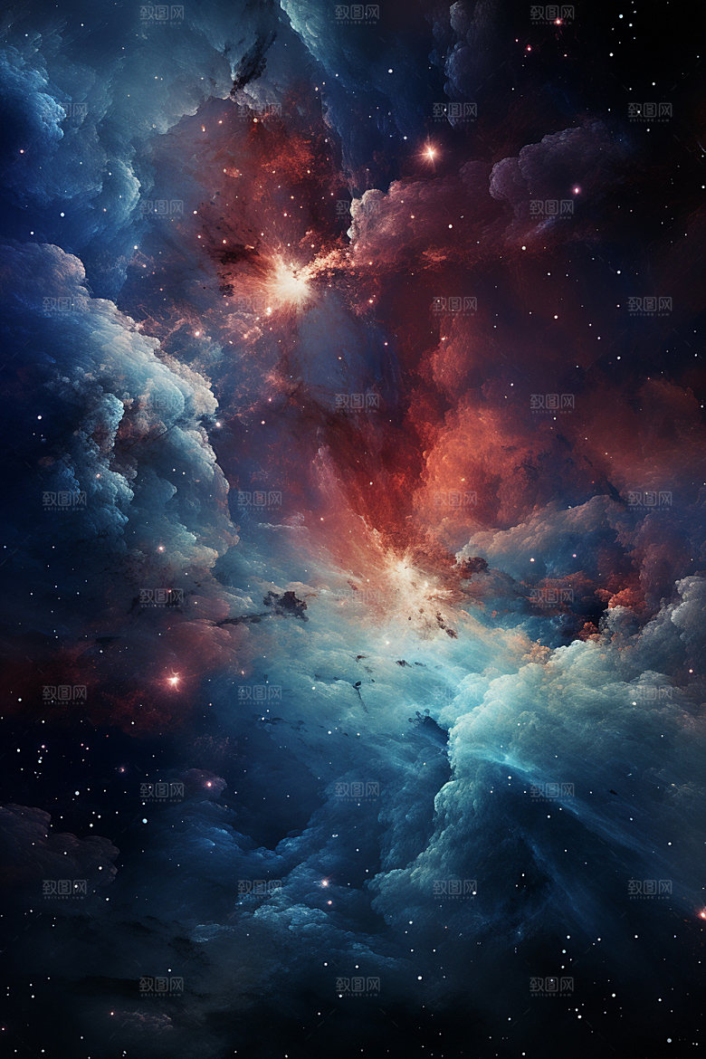 宇宙星空星云天空素材