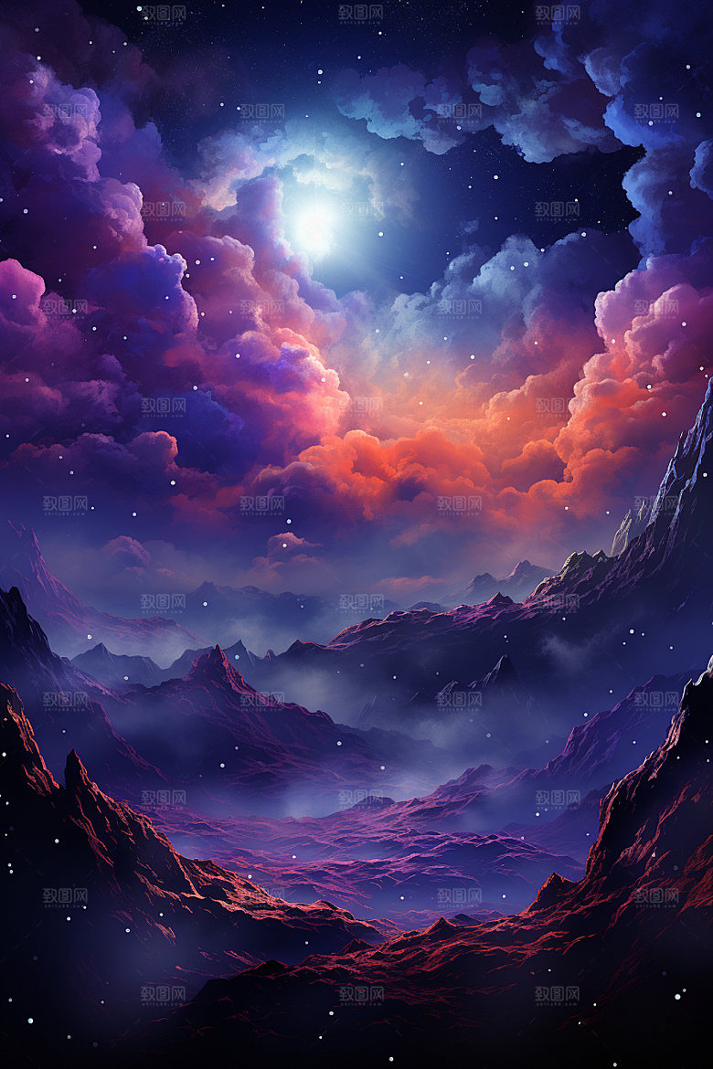 宇宙星空未来浪漫素材