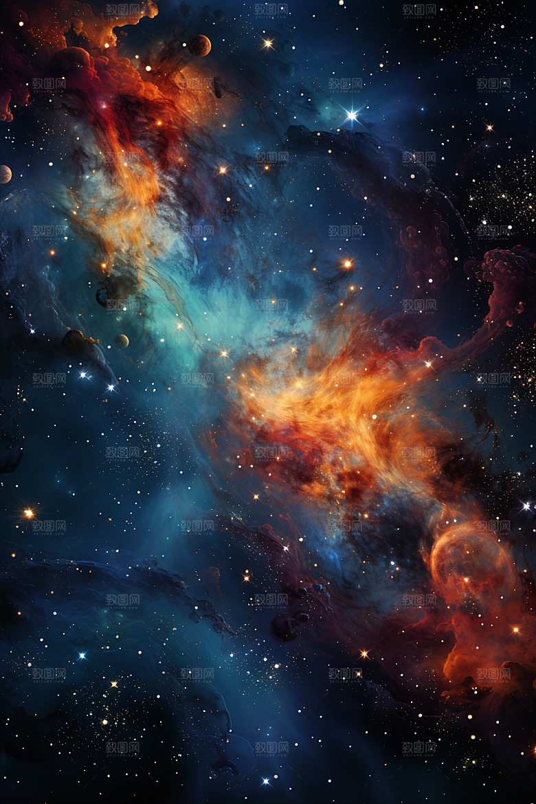 宇宙星空太空唯美素材