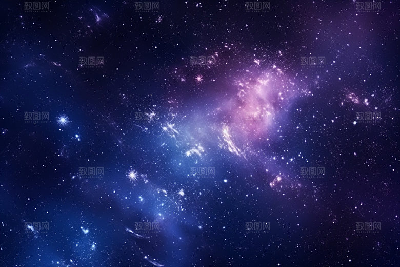 宇宙星空灿烂未来素材