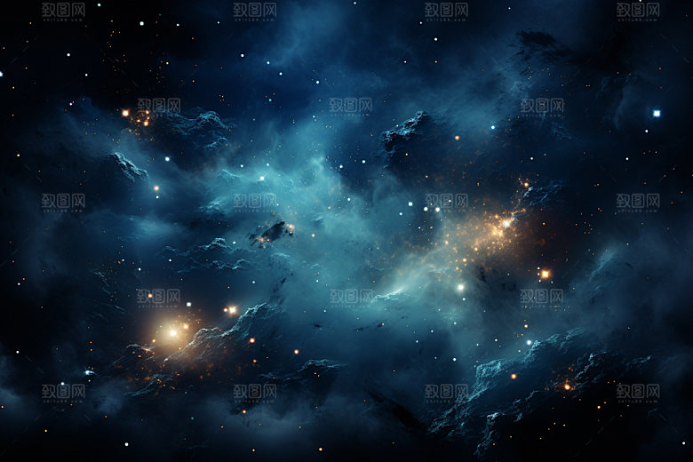 宇宙星空灿烂夜空素材