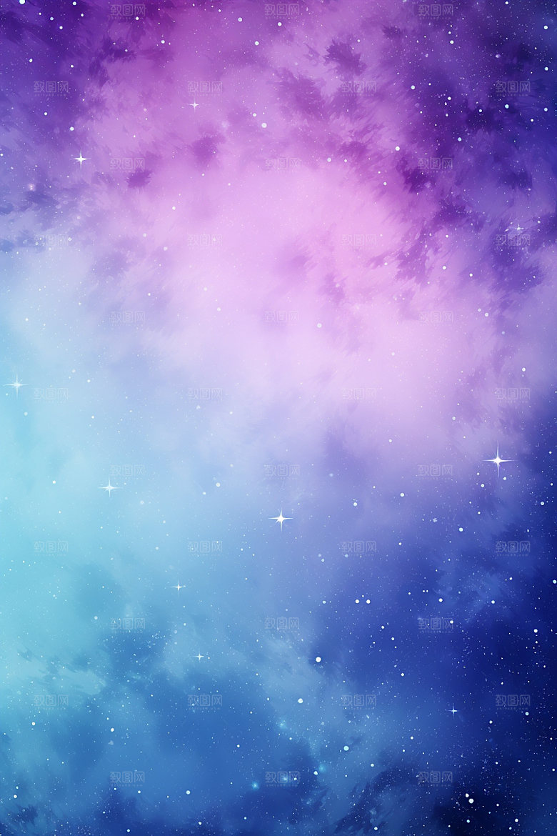 宇宙星空浪漫灿烂素材