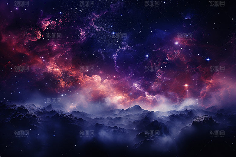 宇宙星空未来灿烂素材
