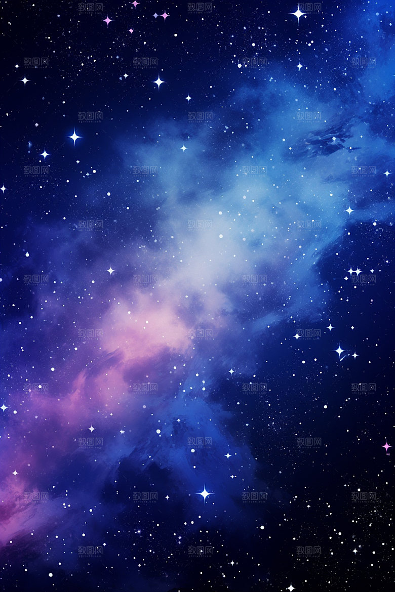 宇宙星空灿烂浪漫素材