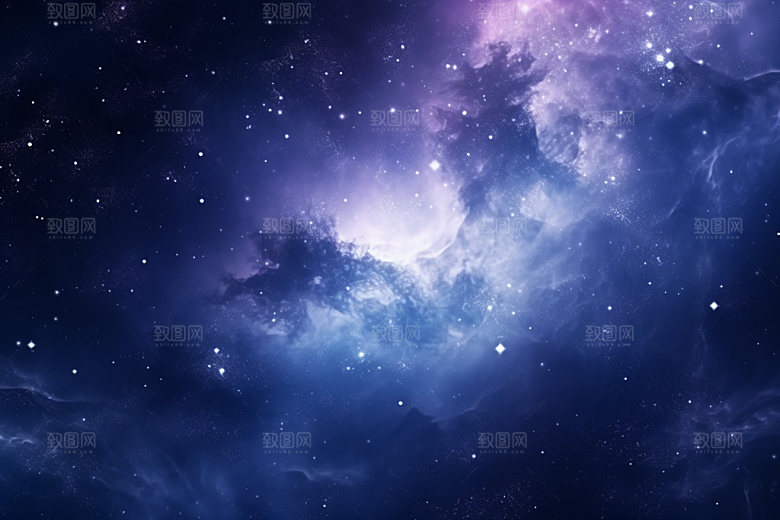 宇宙星空夜空唯美素材