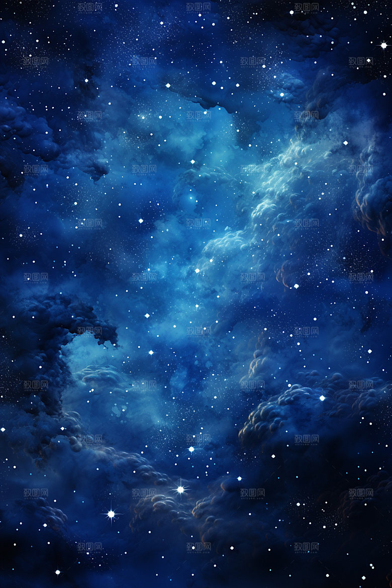 宇宙星空浪漫灿烂素材