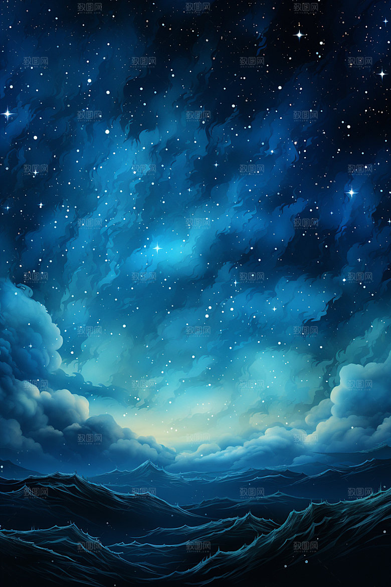 宇宙星空夜空星云素材