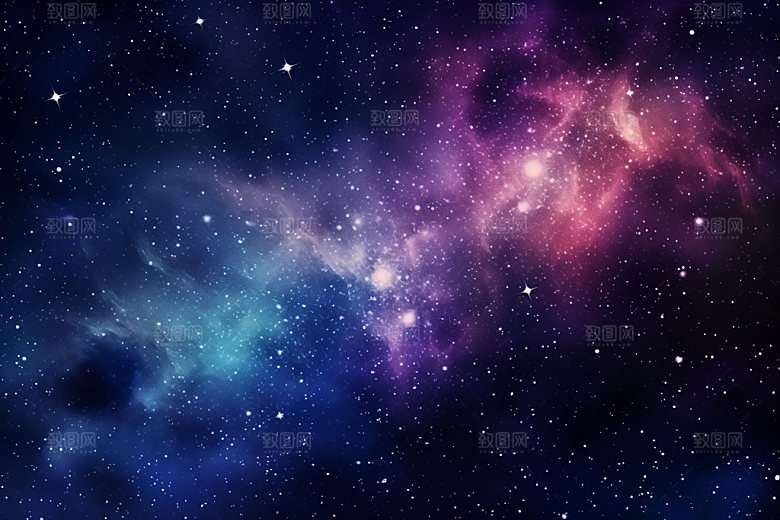 宇宙星空灿烂唯美素材
