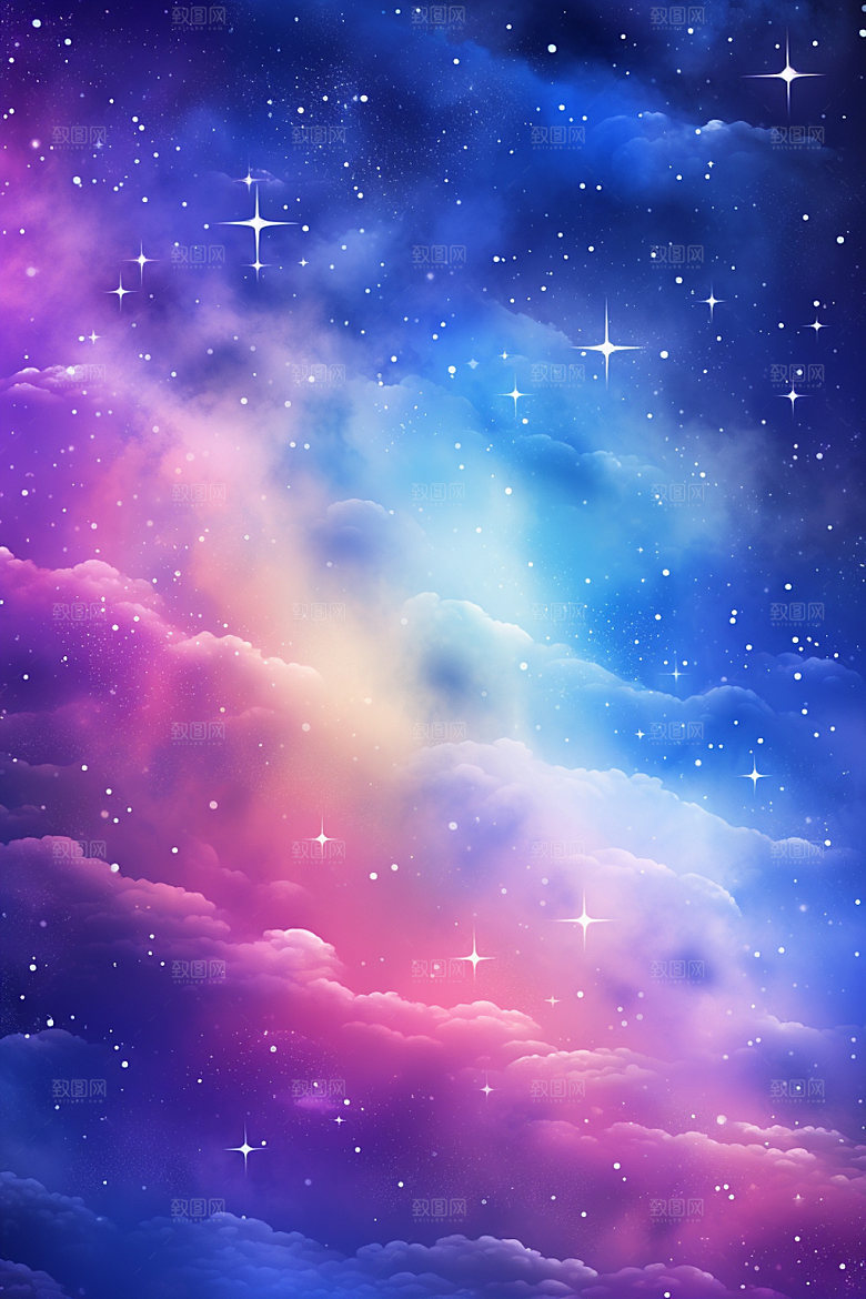 宇宙星空未来星云素材