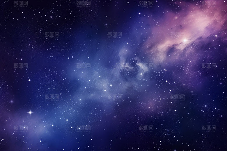 宇宙星空浪漫灿烂素材