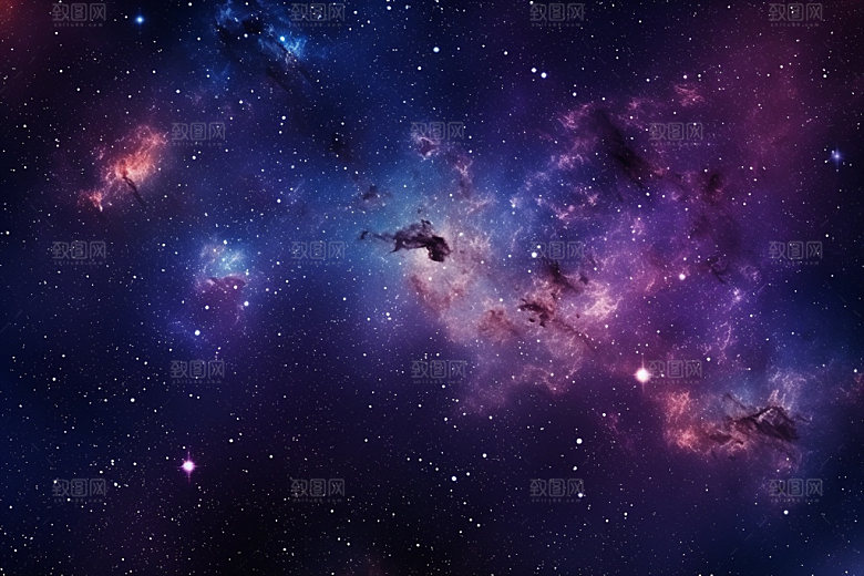 宇宙星空唯美夜空素材