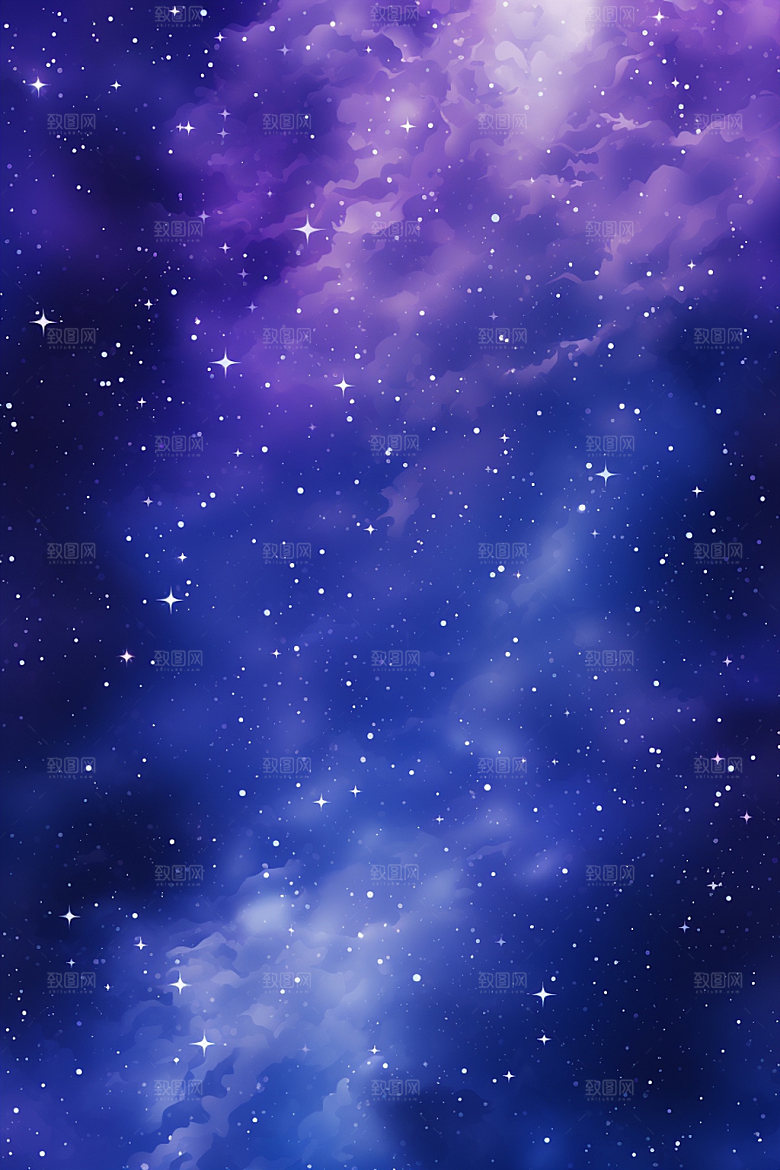 宇宙星空星云灿烂素材