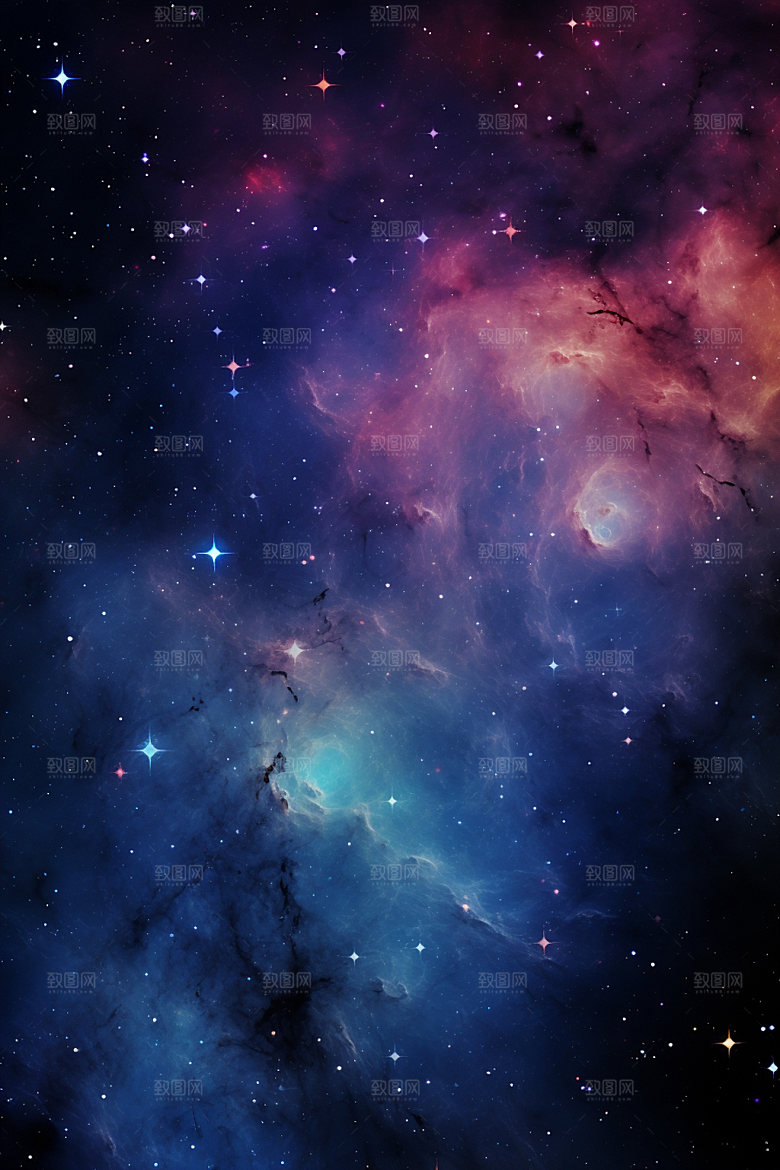 宇宙星空高清夜空素材