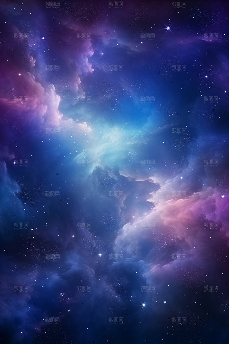 宇宙星空夜空唯美素材