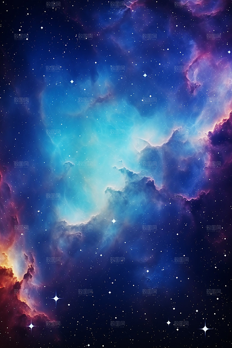 宇宙星空唯美未来素材
