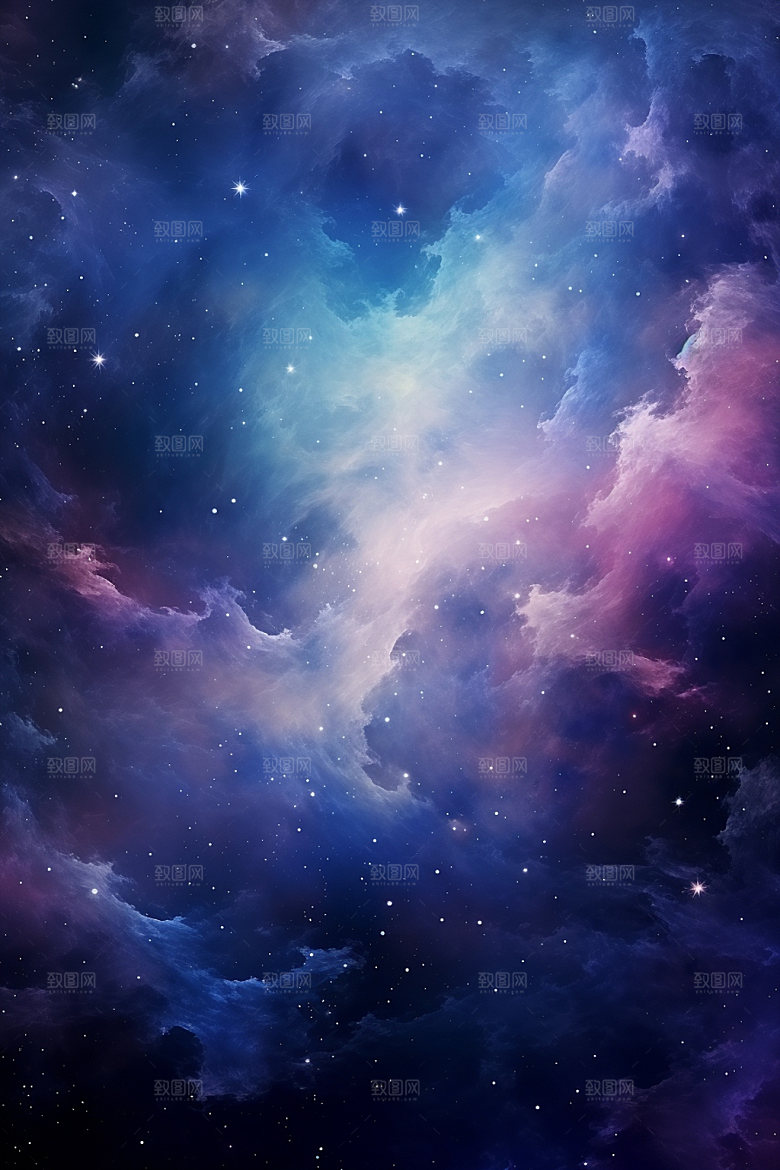 宇宙星空灿烂星云素材
