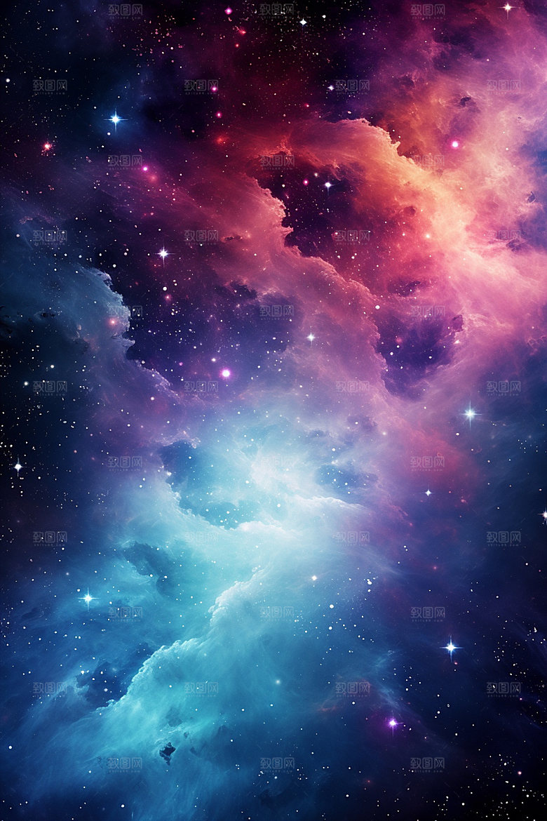 宇宙星空夜空灿烂素材