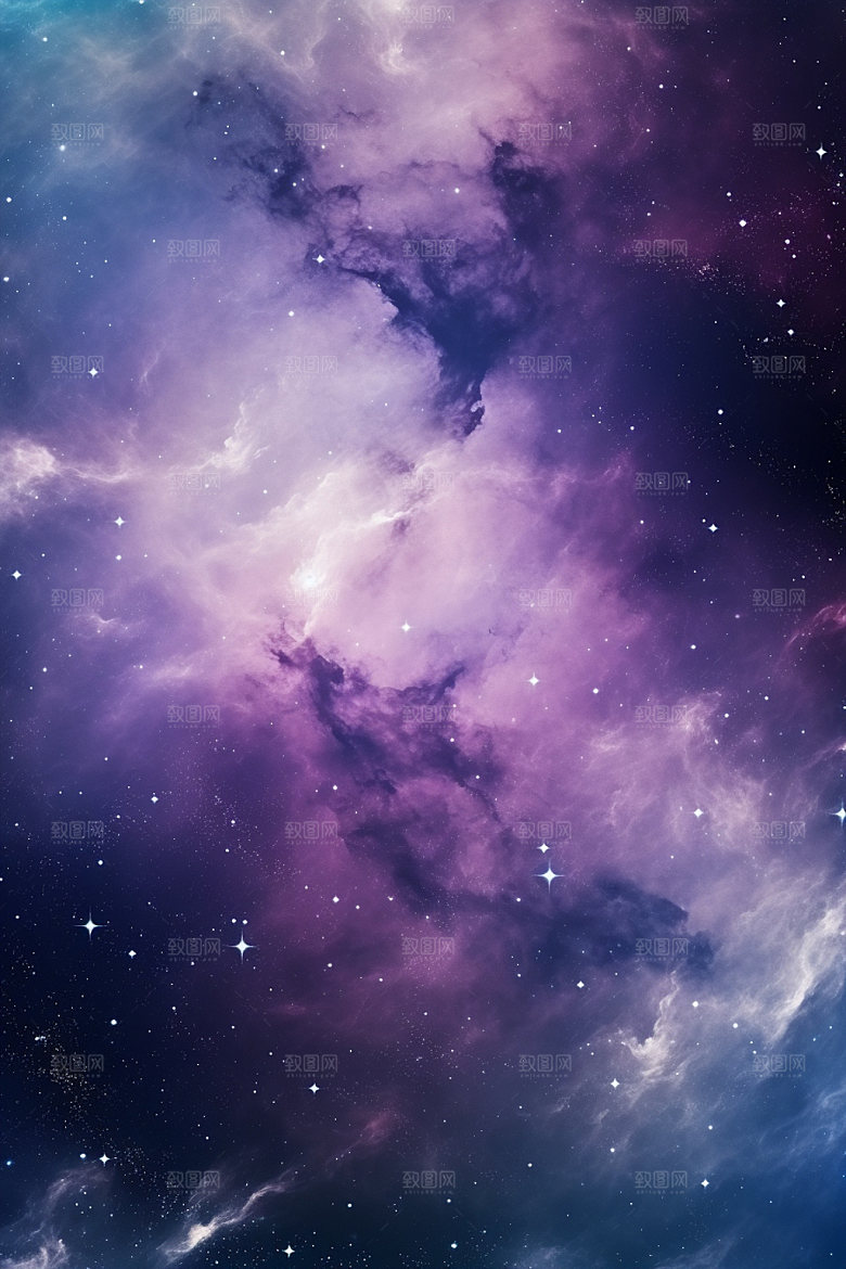 宇宙星空唯美夜空素材