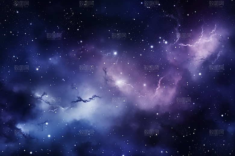 宇宙星空灿烂唯美素材
